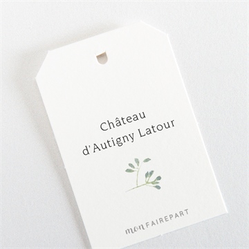 Etiquette mariage douceur du pinceau - Dos de l'étiquette