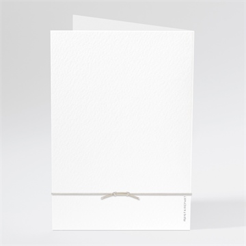 Menu mariage art champêtre bracelet - Dos du menu