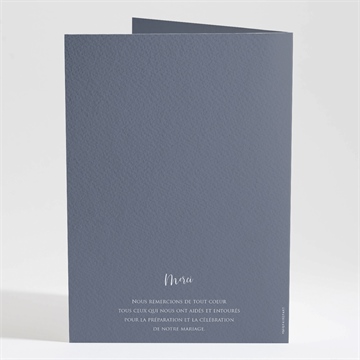 Livret de messe mariage reliefs - Dos du livret