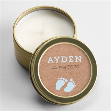 Bougie naissance cocotte en folie ! dorure