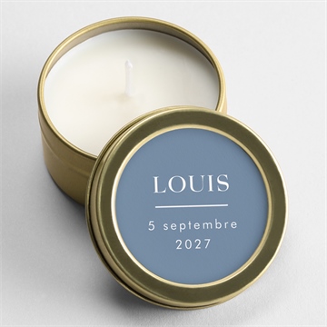 Bougie naissance moderne et tendance duo