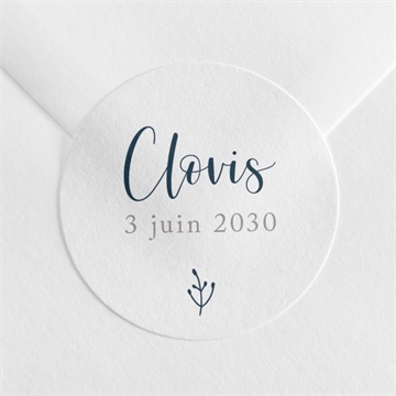 Sticker naissance pêle mêle enveloppe