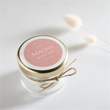 Sticker naissance tendre lapin - Mise en situation