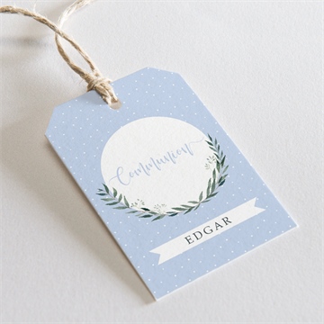 Etiquette communion doux flocons étiquette