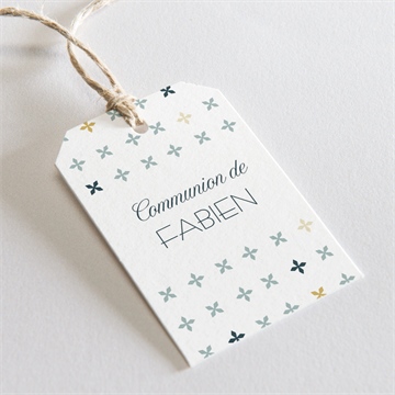 Etiquette communion ambiance art déco