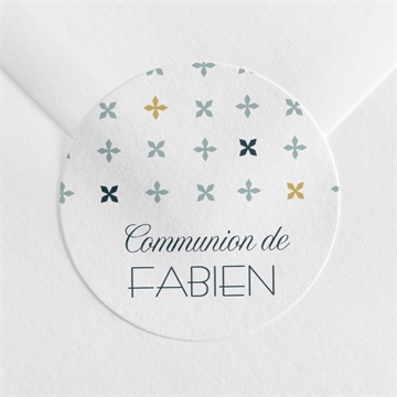 Sticker communion ambiance art déco