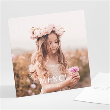 Remerciement communion jolies grâces dorure