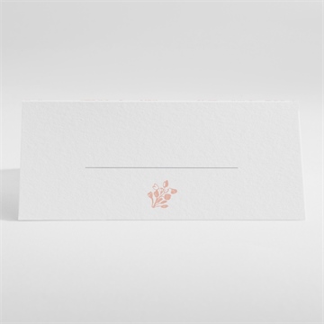 Marque-place communion gravures végétales - Dos du marque-place