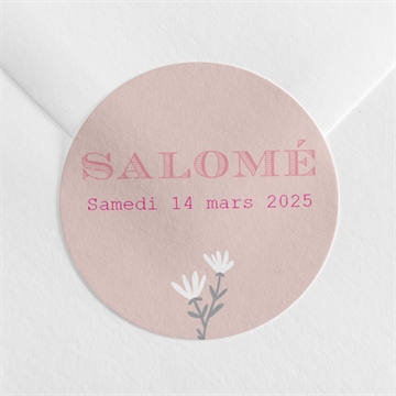 Sticker naissance clin d'oeil