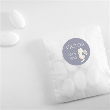 Sticker naissance mon petit lapin - Mise en situation