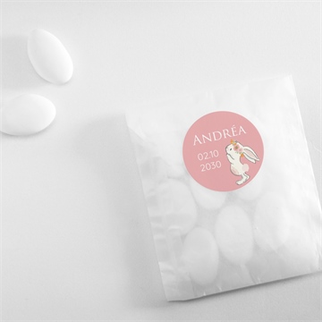 Sticker naissance poésie aimantée - Mise en situation