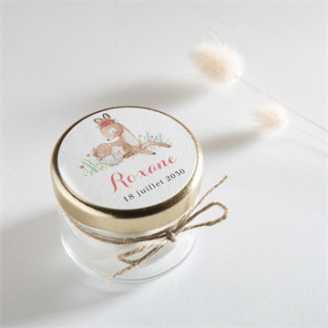 Sticker naissance a l'ombre du faon - Mise en situation