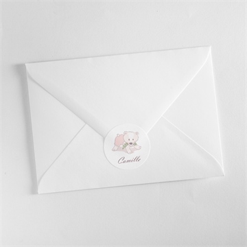 Sticker naissance mon nounours - Mise en situation