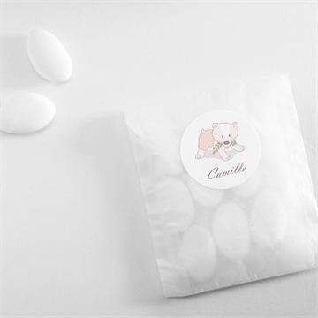 Sticker naissance mon nounours - Mise en situation