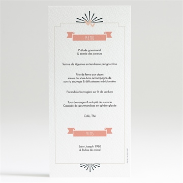 Menu communion beauté essentielle - Dos du menu