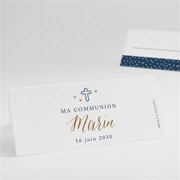 Marque-place communion relief photomaton