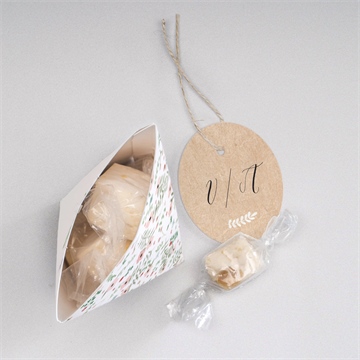 Boîte surprise mariage fraicheur d'été - Intérieur de la boîte