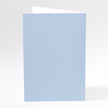 Menu communion doux flocons - Dos du menu