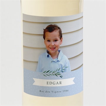 Etiquette de bouteille communion doux flocons étiquette