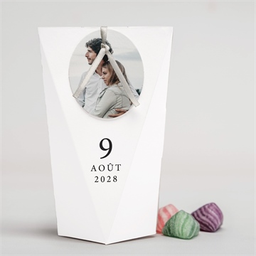 Boîte surprise mariage epuré