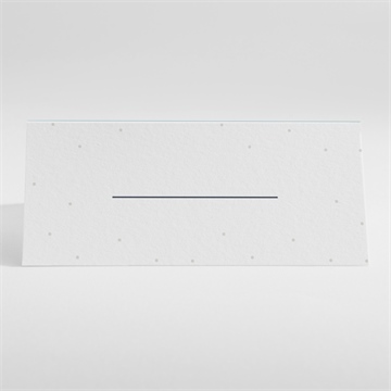 Marque-place communion tampon étoilé - Dos du marque place