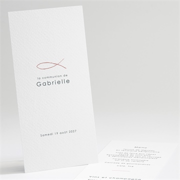 Menu communion jour sacré