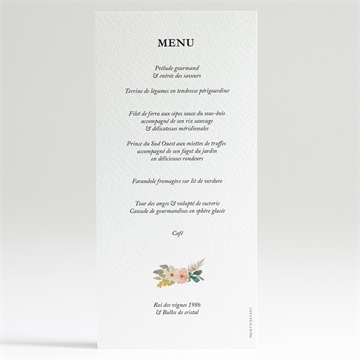 Menu communion symboles et foi - Dos du menu