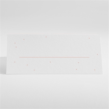 Marque-place communion banderoles de fanions - Dos du marque-place