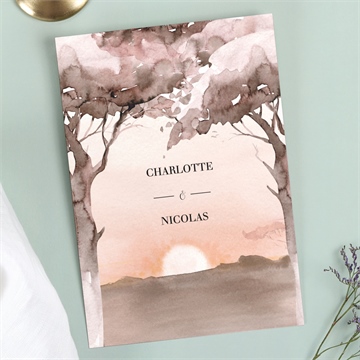 Faire-part mariage la savane