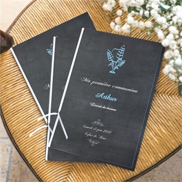 Livret de messe communion coupe et épis de blé