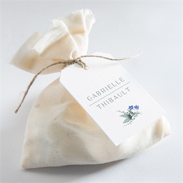 Etiquette mariage poésie d'aquarelle - Mise en situation