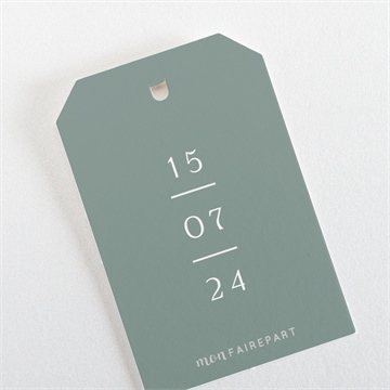 Etiquette mariage poésie d'aquarelle - Dos de l'étiquette