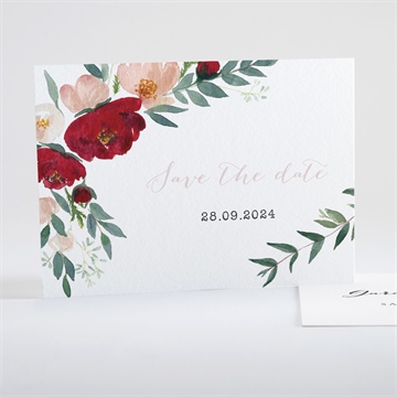 Save the Date mariage jolis coquelicots