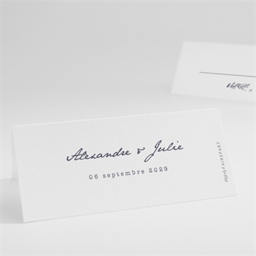 Marque-place mariage feuillages