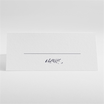 Marque-place mariage feuillages - Dos du marque place