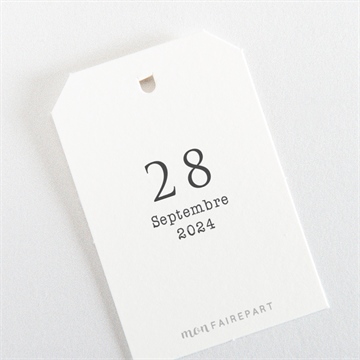 Etiquette mariage jolis coquelicots - Dos de l'étiquette