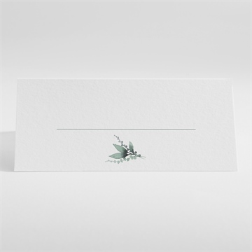 Marque-place mariage poésie d'aquarelle - Dos du marque-place