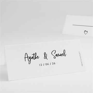 Marque-place mariage juste nous