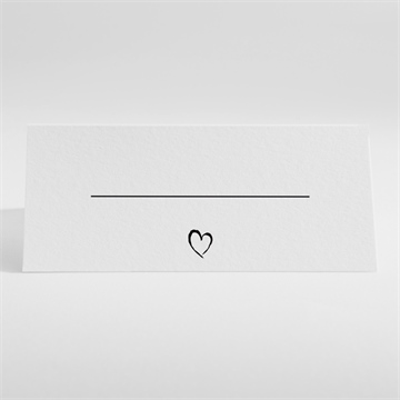 Marque-place mariage juste nous - Dos du marque place