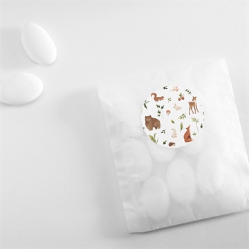 Sticker naissance compères - Mise en situation