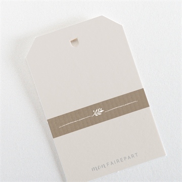 Etiquette mariage ronde de bonheur - Dos de l'étiquette