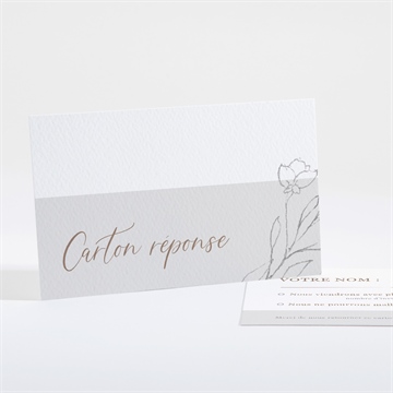 Carton réponse mariage élégance