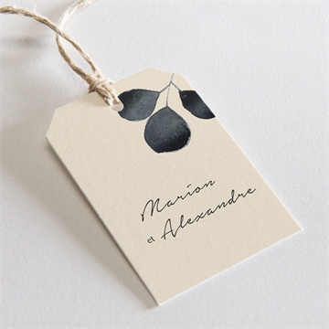 Etiquette mariage contraste