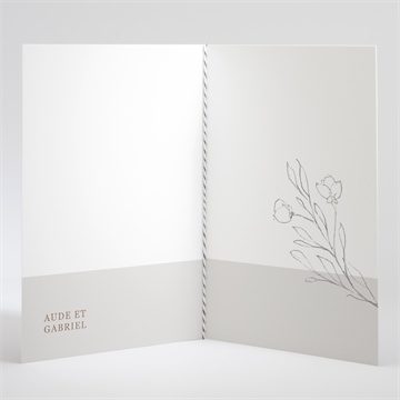 Livret de messe mariage élégance - Intérieur du livret