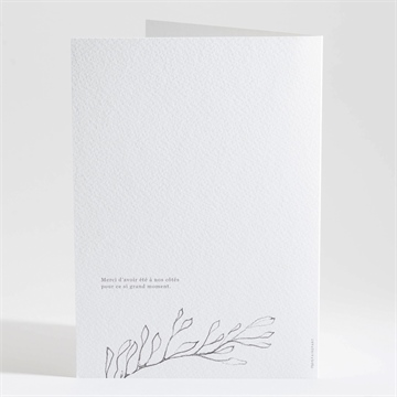 Livret de messe mariage élégance - Dos du livret