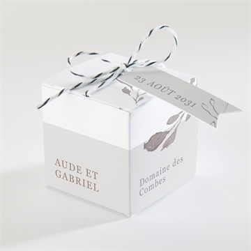 Boîte de dragées mariage élégance