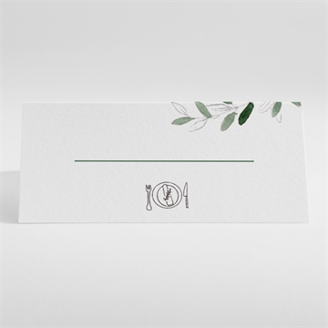 Marque-place mariage la belle histoire - Dos du marque place