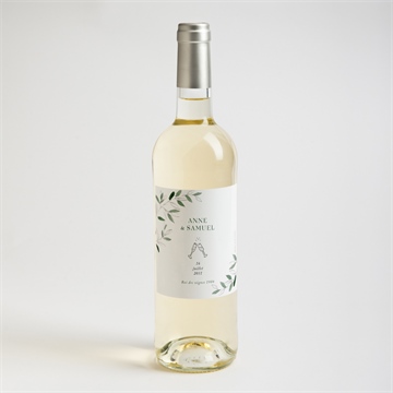 Etiquette de bouteille mariage la belle histoire - Mise en situation