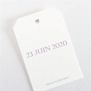 Etiquette mariage couronne d'olivier - Mise en situation