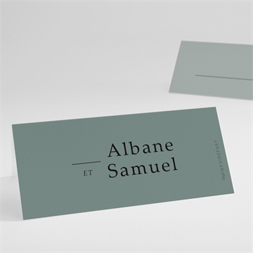 Marque-place mariage vert laurier